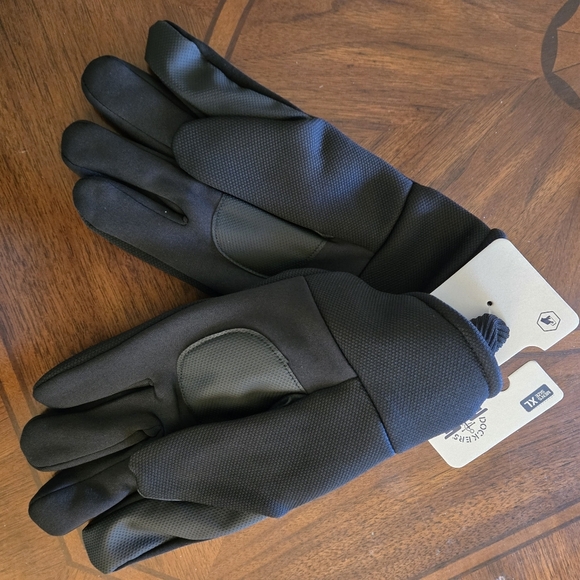 DOCKERS Levi Men's XL Black Fabric Gloves With Smartphone Touchscreen Capability - Picture 11 of 11